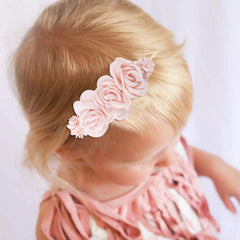 Cherrboll elastic headbands for growing toddlers and newborns.