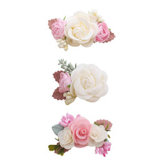 Cherrboll pink petal flower clip close-up for delicate baby styling