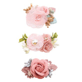 Cherrboll pink flower clip for delicate baby styling and photos