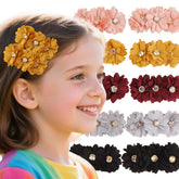 Cherrboll flower hair clip set for versatile baby girl styles