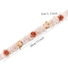 Cherrboll headband with cotton lace; breathable fabric for sensitive skin.