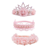 Cherrboll flower headband set in nylon, soft and comfortable for newborns