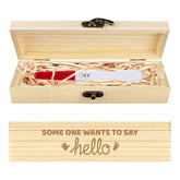 CHGCRAFT palms and feet engraving on the pregnancy keepsake box for family announcements.