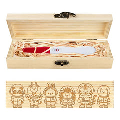 CHGCRAFT keepsake box with panda astronaut engraving for cherished storage