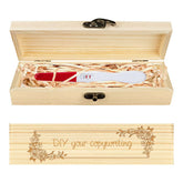 CHGCRAFT pregnancy keepsake box with floral frame engraving for cherished memories
