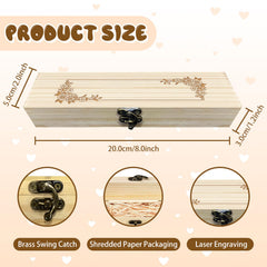 CHGCRAFT wooden keepsake box featuring a vintage lock design for secure storage