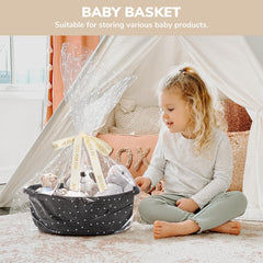 CHICVITA decorative basket on table, versatile shelf accent