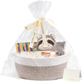 CHICVITA gift basket empty to fill in brown, ideal for versatile gifting and presentation.