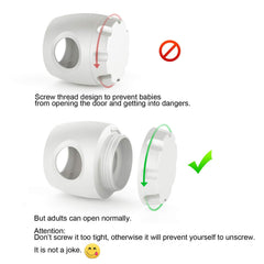 Child Proof Door Knob Covers universal fit on round knobs for quick, tool-free setup.