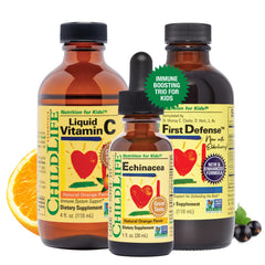 ChildLife Essentials Immune Support 3-Pack front view for daily kid-friendly immune support.