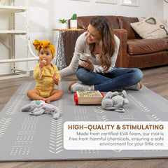 Childlike Behavior soft EVA foam tiles deliver safe, cushioned floor play.