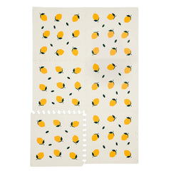 CHILDLIKE BEHAVIOR XL play mat with lemons interlocking tiles offering a safe play surface