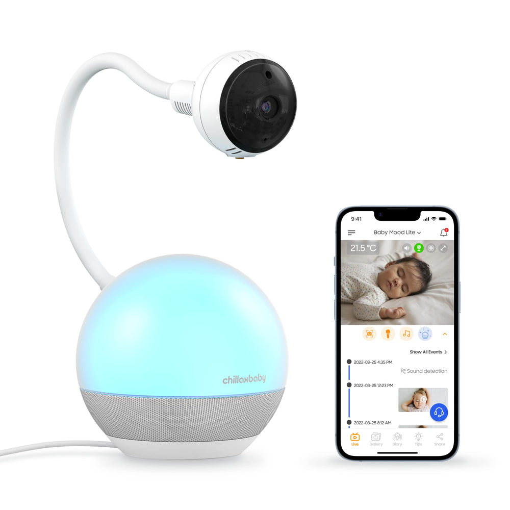 CHILLAX DM600 1080p camera with night vision enables clear nighttime monitoring.