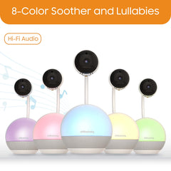 CHILLAX DM600 360° pan delivers full-room visibility for peace of mind.