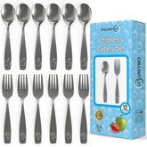 CHILLOUT LIFE kids spoons shown for easy self-feeding.