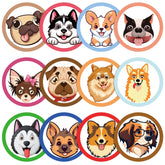 Chinco dog-pattern potty target encourages accurate aiming during training.
