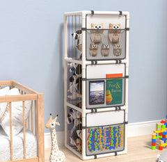 Chinensis extra-large stuffed animal zoo storage front view showing vast capacity for quick toy access.