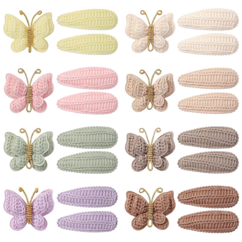 choicbaby butterfly clip cream, secure hold for day-long wear on soft toddler hair.