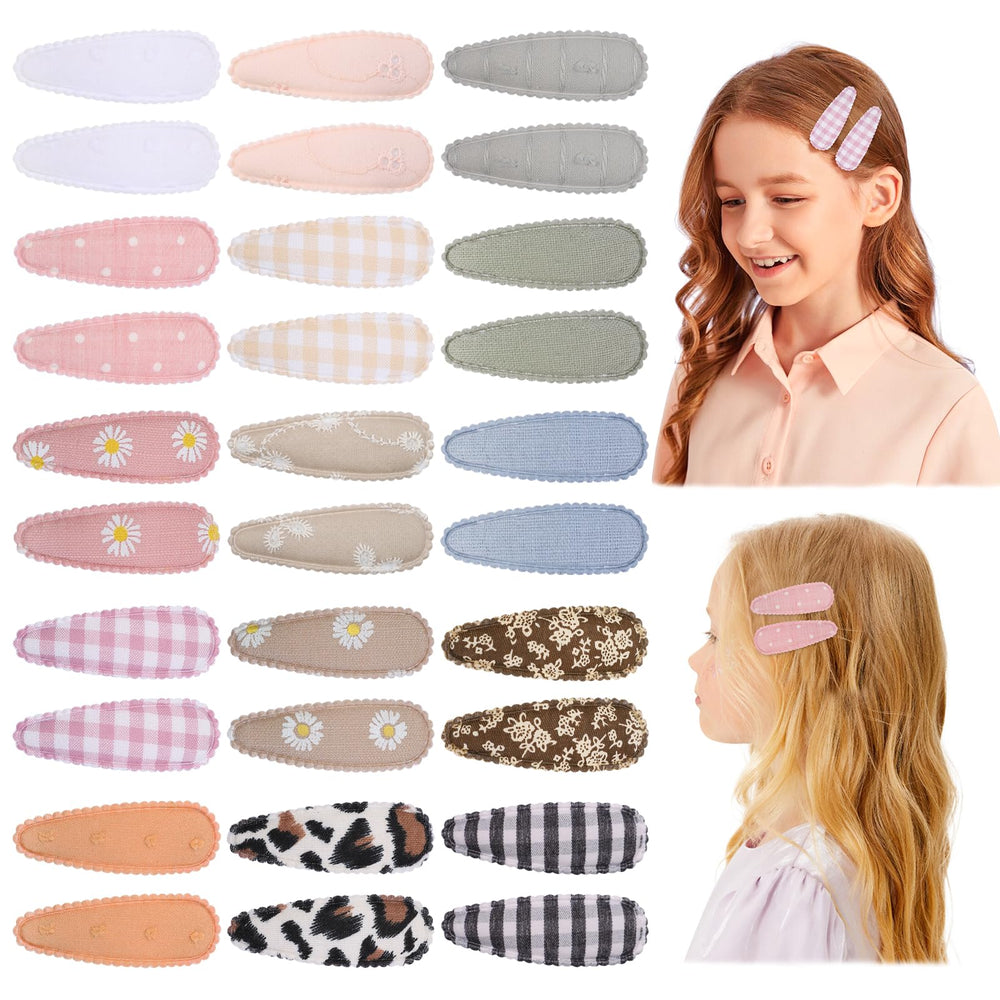Choicbaby floral print hair clip 2.2 inch with gentle grip for everyday styling