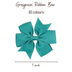 Choicbaby grosgrain bows close-up texture, smooth edges, gentle on toddler hair.