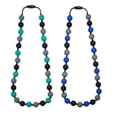 Choneer sensory chew necklace close-up beads aiding calm focus