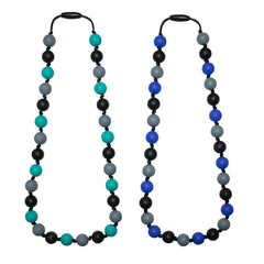 Choneer sensory chew necklace close-up beads aiding calm focus