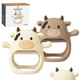 ChooKaChoo teething mitten pack front view with two colors for comforting chewing