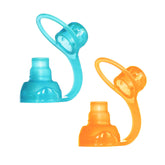 ChooMee SoftSip Top orange closeup valve for spill prevention during feeding.