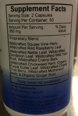 Christopher's Original Formulas Female Tonic capsules close-up suggesting potential balance and energy support.