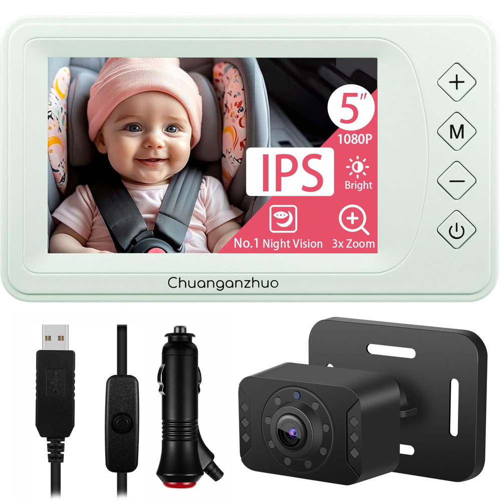 Chuanganzhuo baby camera night vision for clear backseat monitoring.