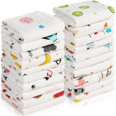 Chumia 20-pack muslin burp cloths, soft and absorbent for daily messes