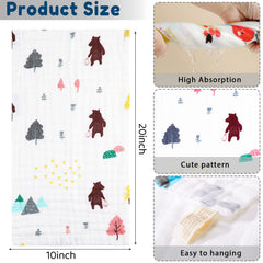 Chumia six-layer burp cloths offering extra absorption for spills