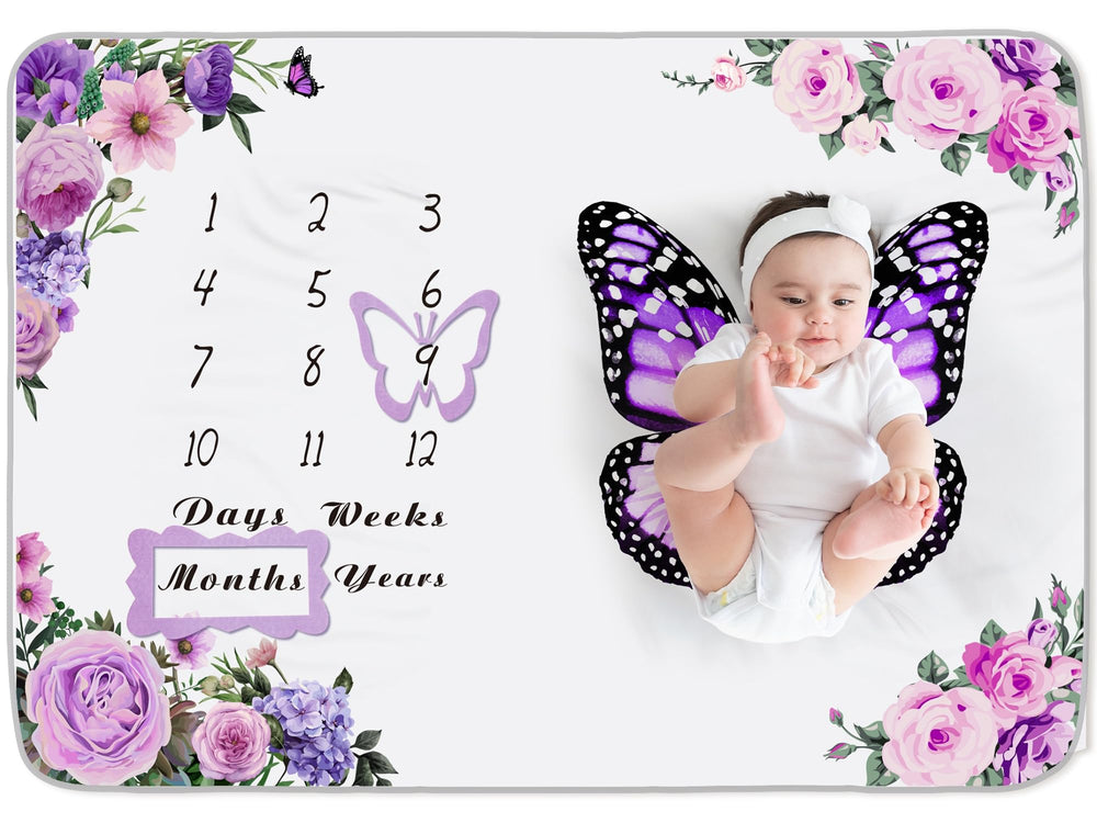 Chumia baby monthly milestone blanket ready for adorable photos and memory keepsakes.