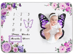 Chumia baby monthly milestone blanket ready for adorable photos and memory keepsakes.