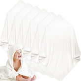 Chumia baby hooded towel white after bath warmth and softness