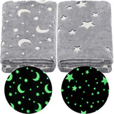 Chumia glow blanket star pattern glows for bedtime fun