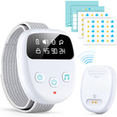 Chumoasis bedwetting alarm sensor closeup showing moisture detection for prompt alerts