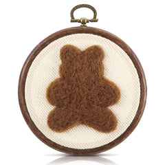 Chunful felted bear wall decor adds playful charm for nursery walls