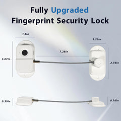 ciaociao fingerprint fridge lock drill mount demonstrates extra security on cabinet doors