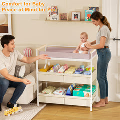 Cidaziya sturdy steel-frame diaper station for stable changing.