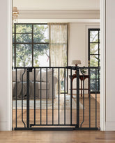 Cideny baby gate auto-close feature in action, preventing accidental openings