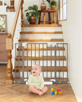 Cideny auto-close stair gate secures passage without constant supervision