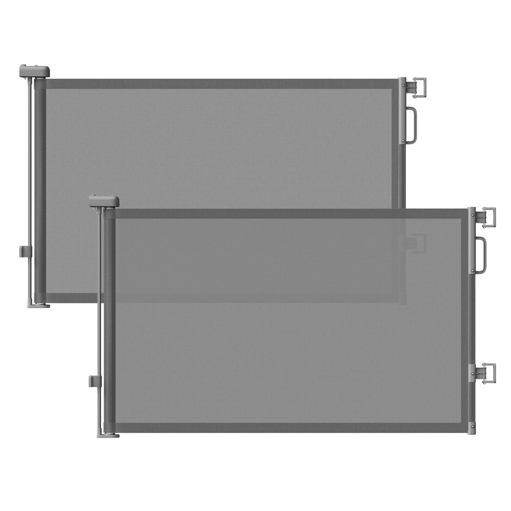 Cideny two-pack retractable gate across wide doorway offers flexible safety for kids and pets