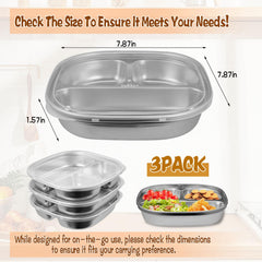 CIEOVO 3-compartment plate close-up showing sturdy sections for balanced meals.