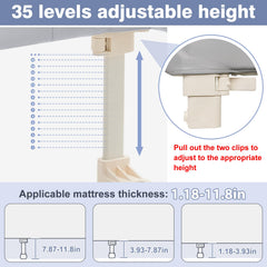 Ciilee Baby Bed Rail stainless steel frame for durable use
