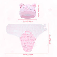 Cinaci bear-ears nursery hat adds cute style while keeping baby warm.
