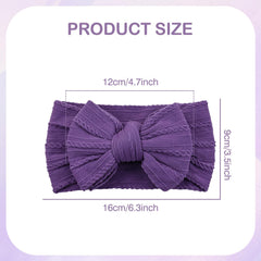 Cinaci bow headband pink offers gentle stretch for growing infants.