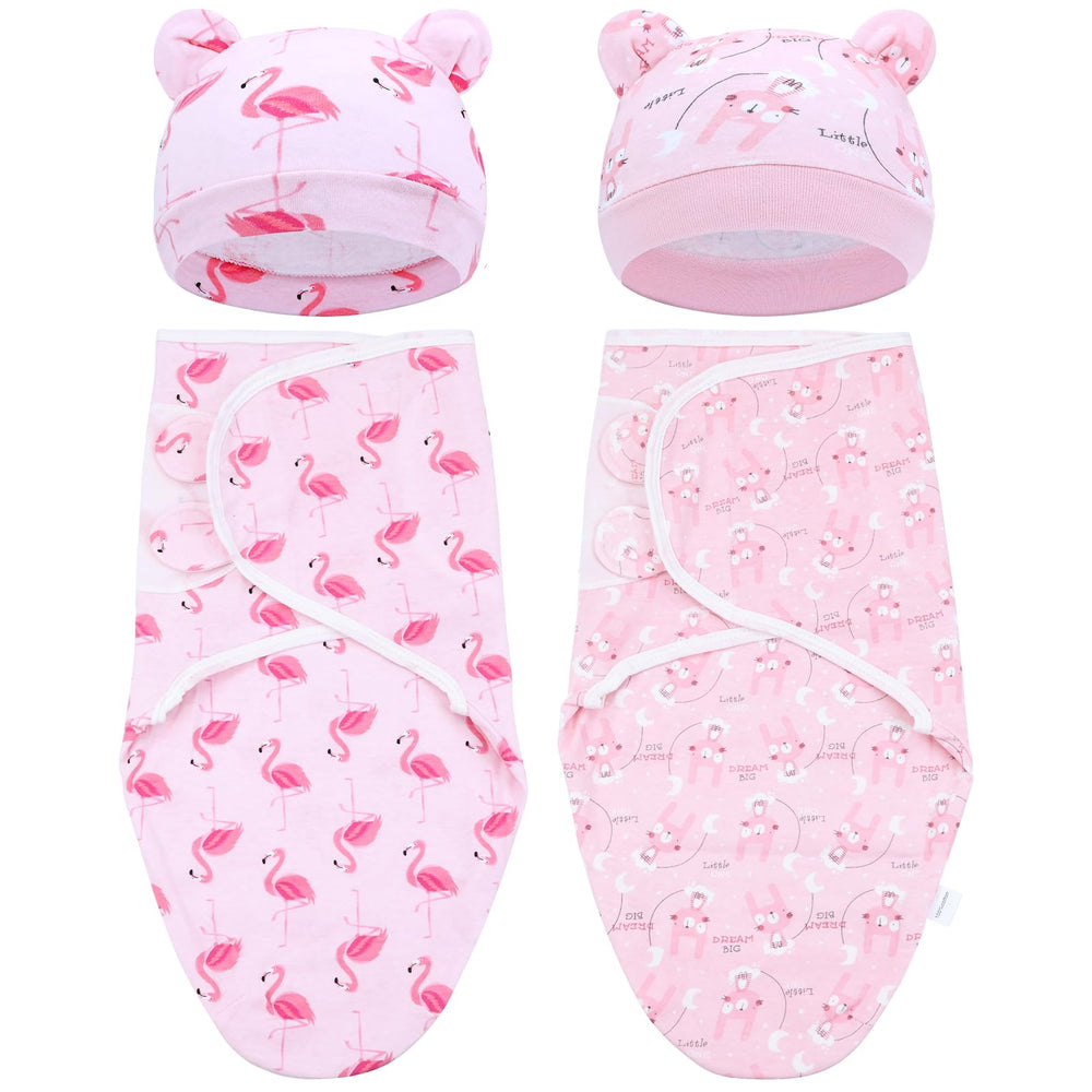 Cinaci soft cotton blend swaddle blanket offers gentle texture for newborn comfort during naps.