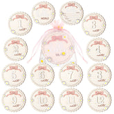 Cinnvoice Hello World milestone card keepsake photo prop