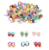 CISMARK baby hair ties rainbow colors for easy daily styling